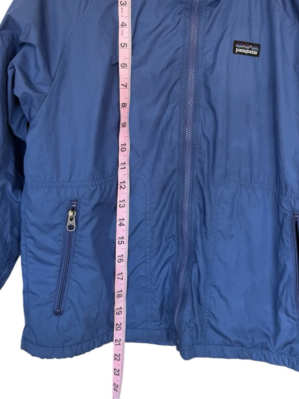 Patagonia Kids' Glissade Reversible Blue Lightweight Windbreaker Jacket